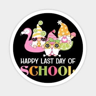 Cute Happy Last Day Of School Teacher Student Graduation Gnomes Magnet